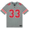 Ohio State Buckeyes Nike #33 Devin Brown Student Athlete Gray Football Jersey - Front View