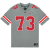 Ohio State Buckeyes Nike #73 Devontae Armstrong Student Athlete Gray Football Jersey - Front View