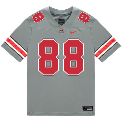 Ohio State Buckeyes Nike #88 Gee Scott Jr. Student Athlete Gray Football Jersey - Front View