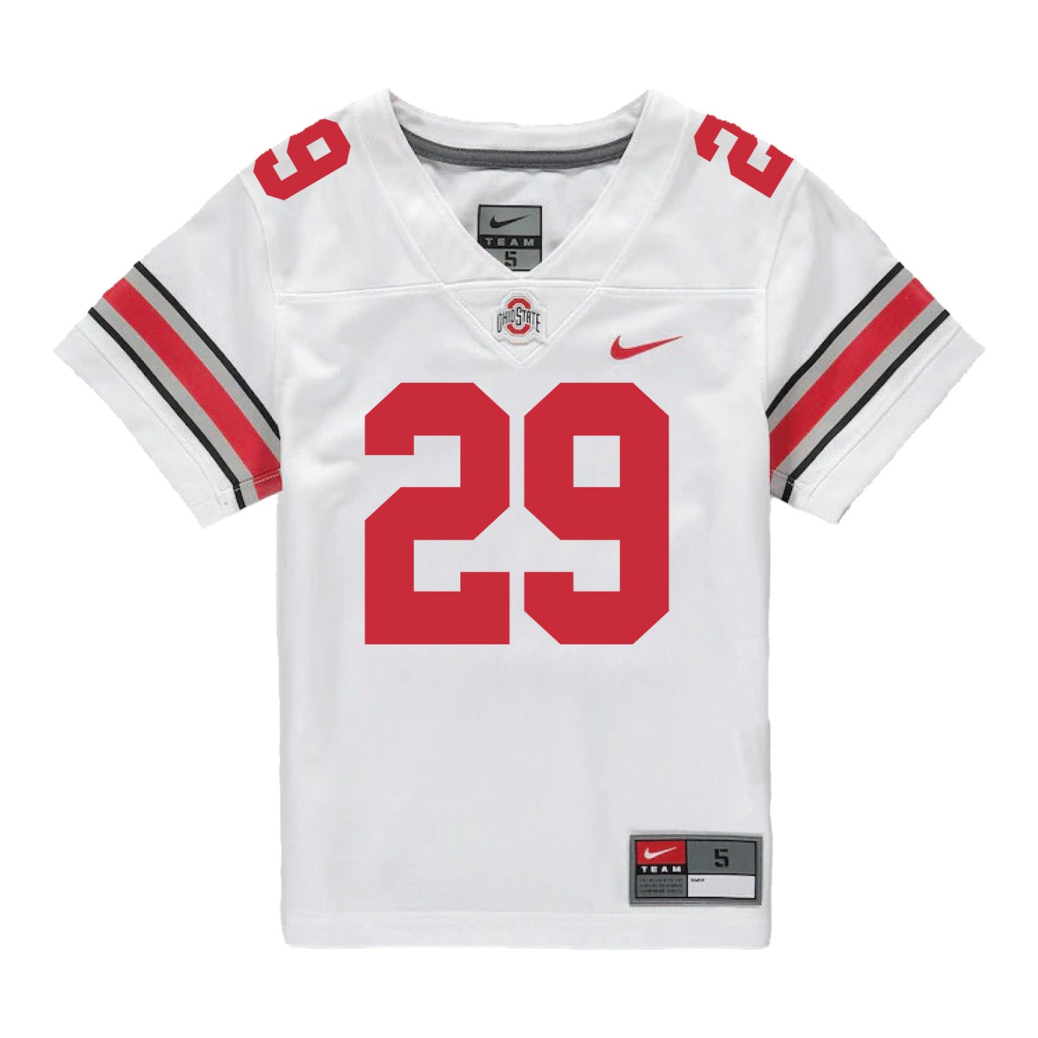 Ohio State Buckeyes Nike #29 Glorien Gough Student Athlete White Football Jersey - Front View