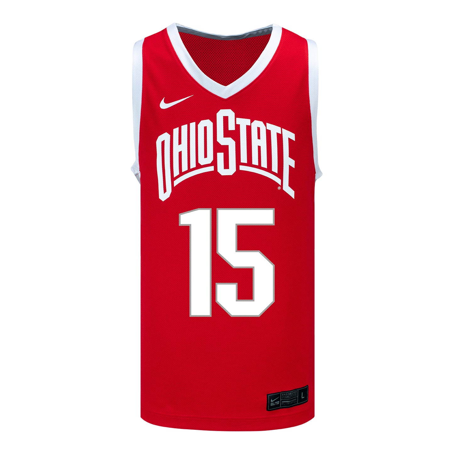 Ohio State Buckeyes Nike Women's Basketball Student Athlete #15 Seini Henry Scarlet Jersey - Front View