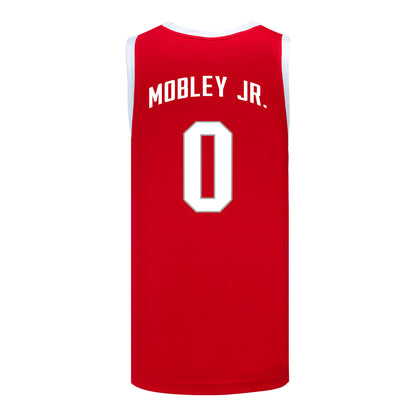 Ohio State Buckeyes Nike Basketball Student Athlete #0 John Mobley Jr. Scarlet Jersey - Back View