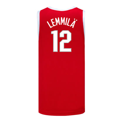 Ohio State Buckeyes Nike Women's Basketball Student Athlete #12 Elsa Lemmila Scarlet Jersey - Back View