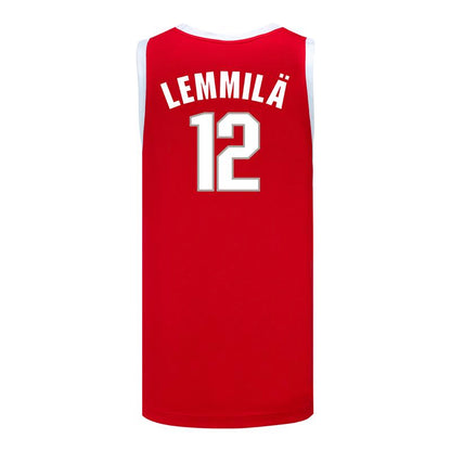 Ohio State Buckeyes Nike Women's Basketball Student Athlete #12 Elsa Lemmila Scarlet Jersey - Back View