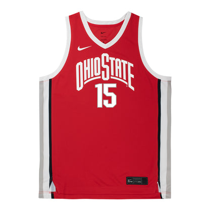 Ohio State Buckeyes Nike Women's Basketball Student Athlete #15 Seini Henry Scarlet Jersey