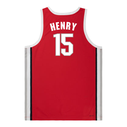 Ohio State Buckeyes Nike Women's Basketball Student Athlete #15 Seini Henry Scarlet Jersey