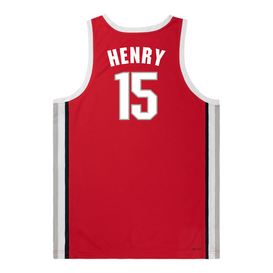 Ohio State Buckeyes Nike Women's Basketball Student Athlete #15 Seini Henry Scarlet Jersey