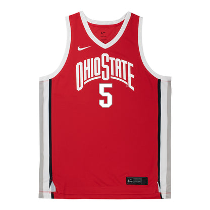 Ohio State Buckeyes Nike Women's Basketball Student Athlete #5 Ava Watson Scarlet Jersey