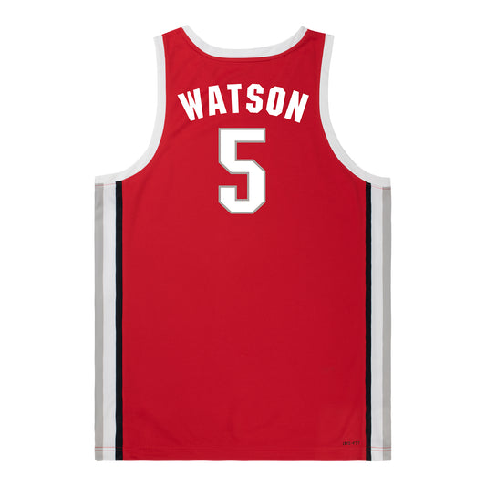 Ohio State Buckeyes Nike Women's Basketball Student Athlete #5 Ava Watson Scarlet Jersey