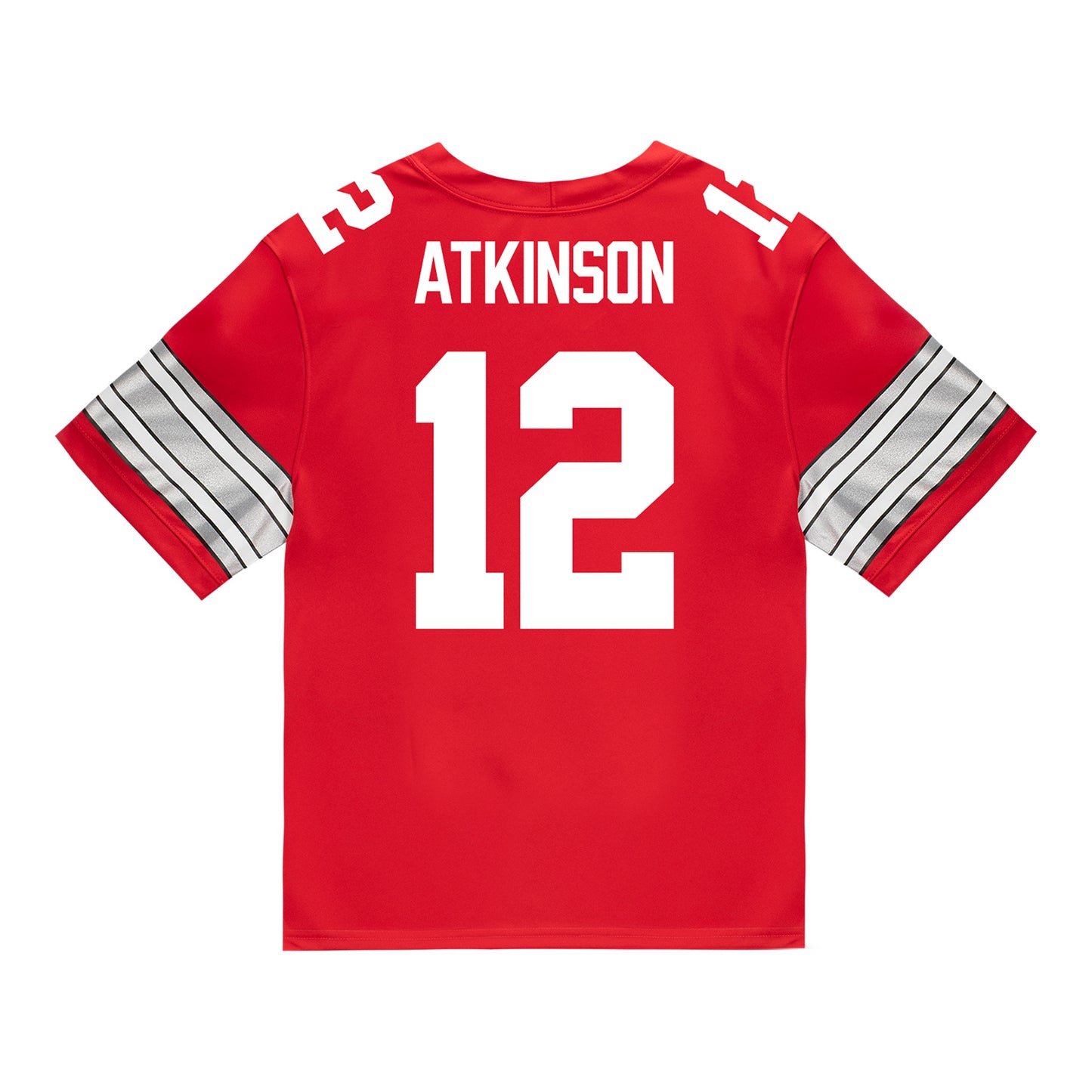 Ohio State Buckeyes Nike #12 Beau Atkinson Student Athlete Scarlet Football Jersey