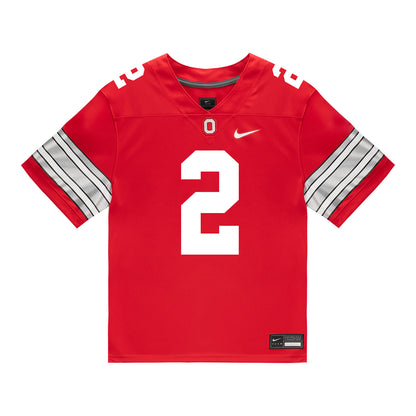 Ohio State Buckeyes Nike #2 Kenyatta Jackson Jr. Student Athlete Scarlet Football Jersey