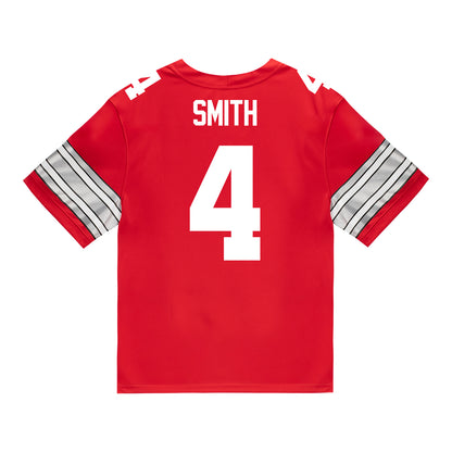 Ohio State Buckeyes Nike #4 Jeremiah Smith Student Athlete Scarlet Football Jersey