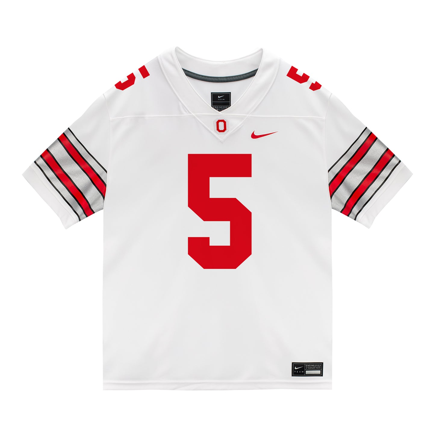 Ohio State Buckeyes Nike #5 Riley Pettijohn Student Athlete White Football Jersey
