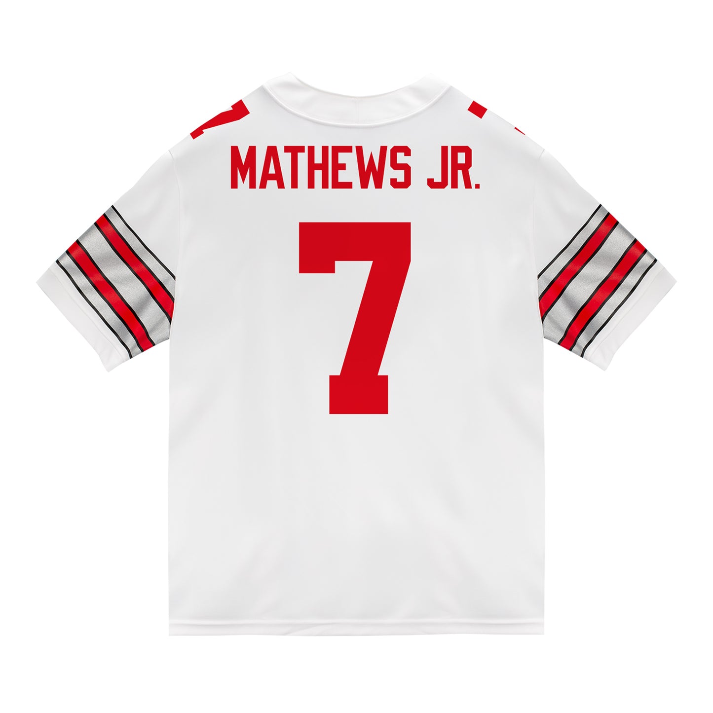 Ohio State Buckeyes Nike #7 Jermaine Mathews Jr. Student Athlete White Football Jersey