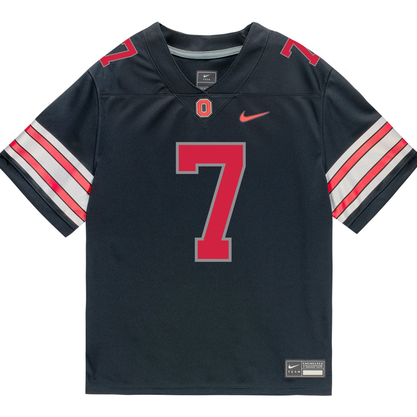 Ohio State Buckeyes Nike #7 Jermaine Mathews Jr. Student Athlete Black Football Jersey