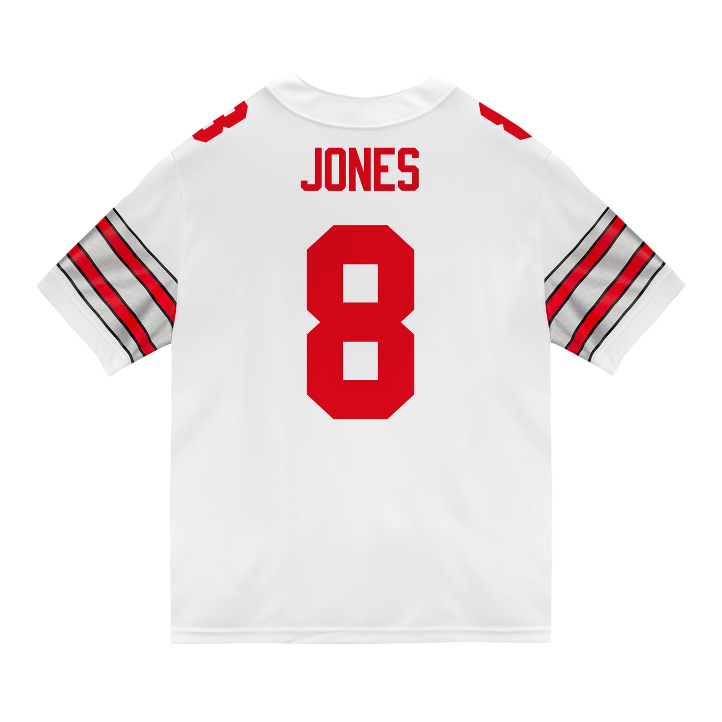 Ohio State Buckeyes Nike #8 De'Zie Jones Student Athlete White Football Jersey