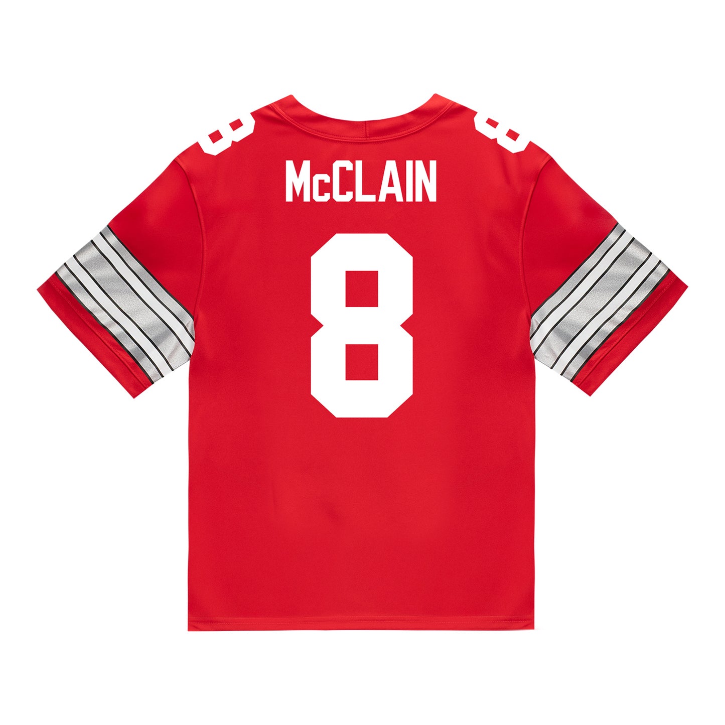 Ohio State Buckeyes Nike #8 Jaylen McClain Student Athlete Scarlet Football Jersey