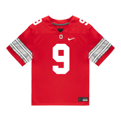 Ohio State Buckeyes Nike #9 Tavien St. Clair Student Athlete Scarlet Football Jersey