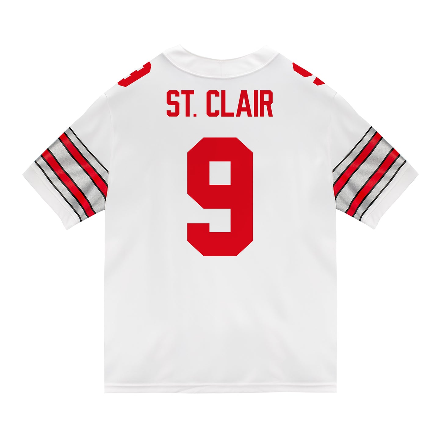 Ohio State Buckeyes Nike #9 Tavien St. Clair Student Athlete White Football Jersey