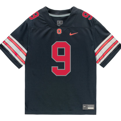 Ohio State Buckeyes Nike #9 Tavien St. Clair Student Athlete Black Football Jersey