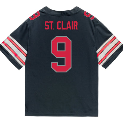 Ohio State Buckeyes Nike #9 Tavien St. Clair Student Athlete Black Football Jersey