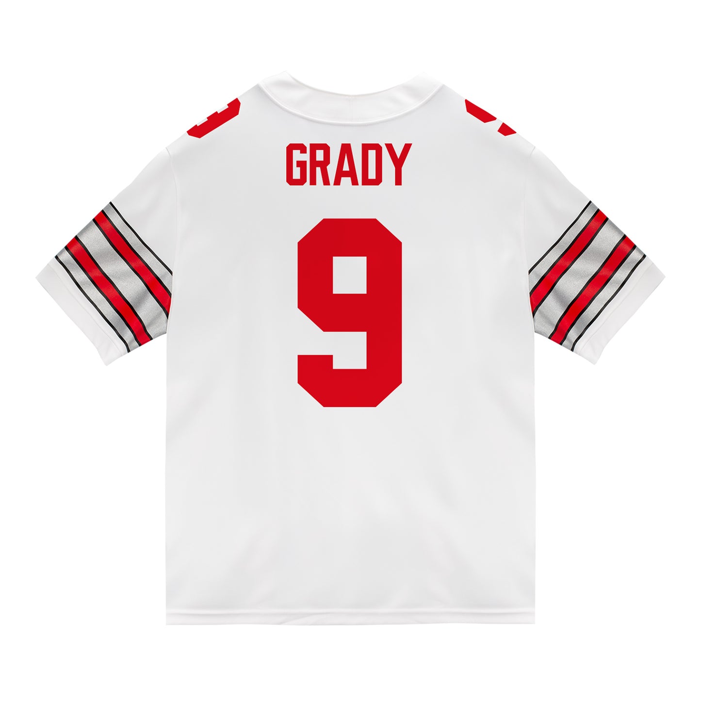 Ohio State Buckeyes Nike #9 Zion Grady Student Athlete White Football Jersey