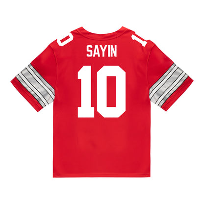Ohio State Buckeyes Nike #10 Julian Sayin Student Athlete Scarlet Football Jersey