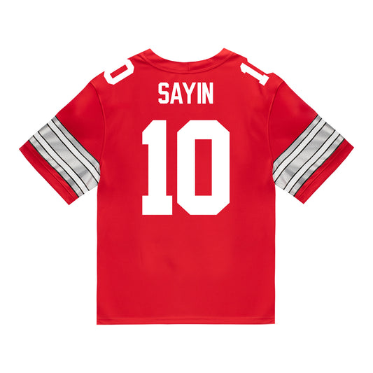 Ohio State Buckeyes Nike #10 Julian Sayin Student Athlete Scarlet Football Jersey