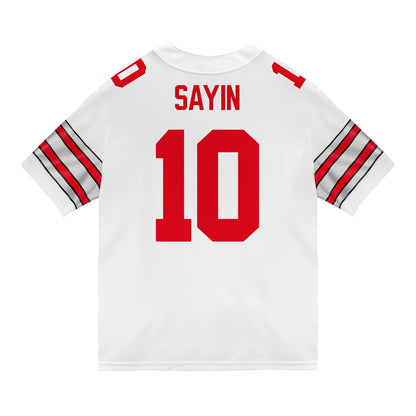 Ohio State Buckeyes Nike #10 Julian Sayin Student Athlete White Football Jersey