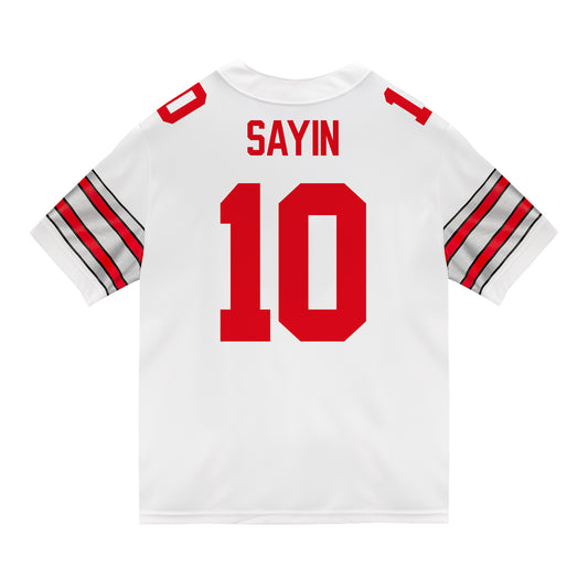 Ohio State Buckeyes Nike #10 Julian Sayin Student Athlete White Football Jersey