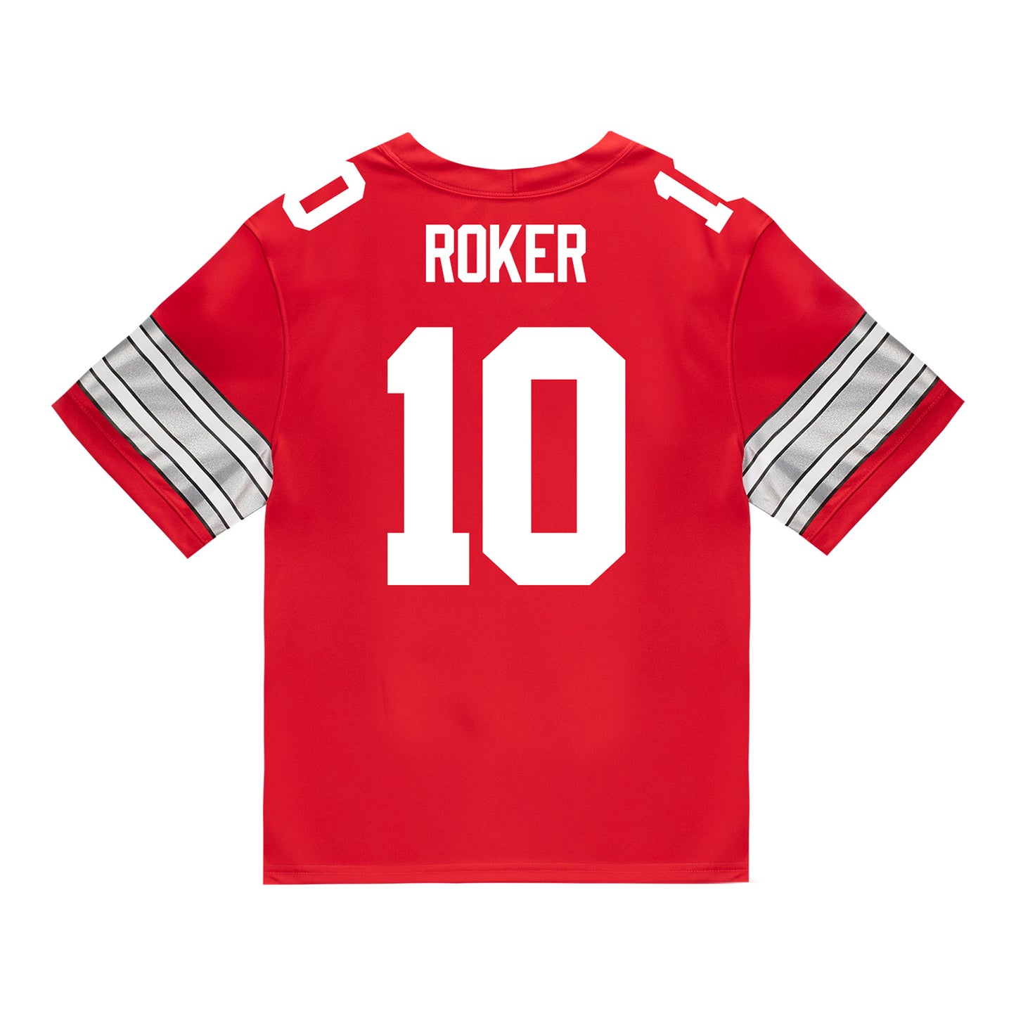 Ohio State Buckeyes Nike #10 Leroy Roker Student Athlete Scarlet Football Jersey