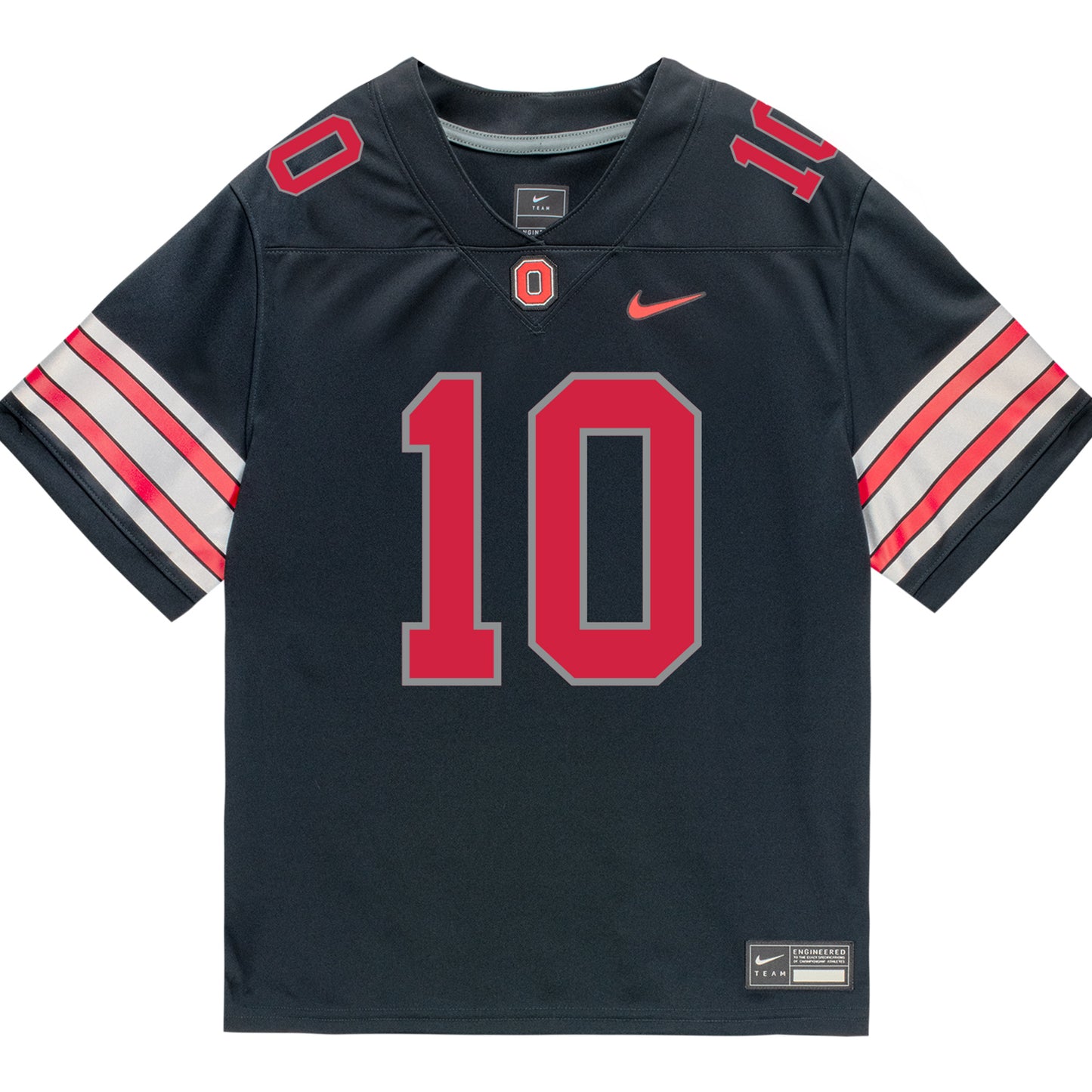 Ohio State Buckeyes Nike #10 Leroy Roker Student Athlete Black Football Jersey