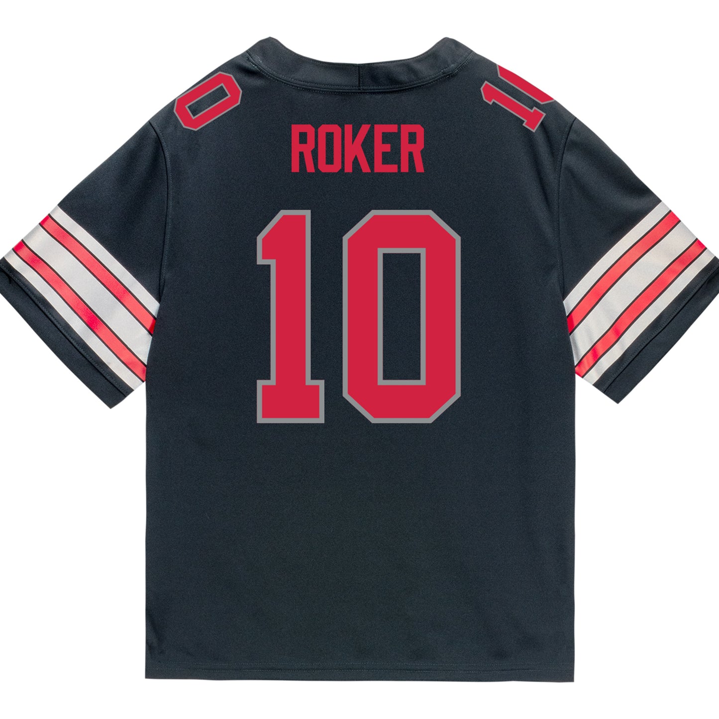 Ohio State Buckeyes Nike #10 Leroy Roker Student Athlete Black Football Jersey