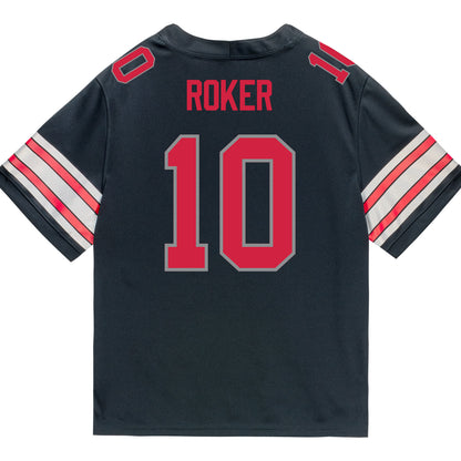 Ohio State Buckeyes Nike #10 Leroy Roker Student Athlete Black Football Jersey