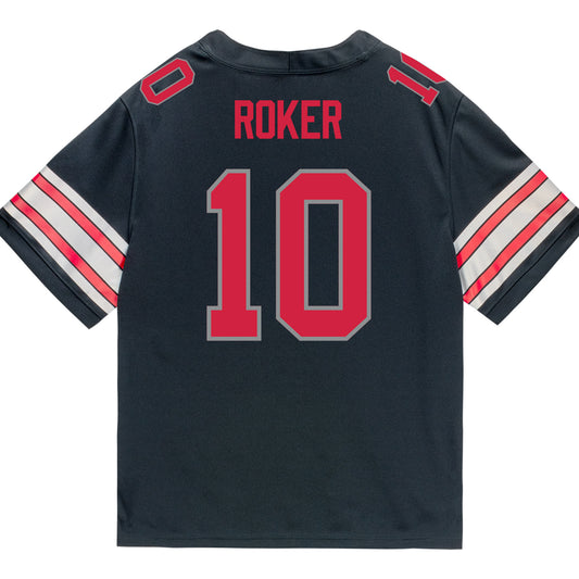 Ohio State Buckeyes Nike #10 Leroy Roker Student Athlete Black Football Jersey