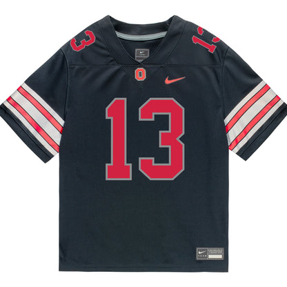 Ohio State Buckeyes Nike #13 Miles Lockhart Student Athlete Black Football Jersey