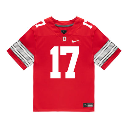 Ohio State Buckeyes Nike #17 TJ Alford Student Athlete Scarlet Football Jersey