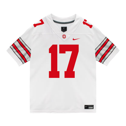 Ohio State Buckeyes Nike #17 TJ Alford Student Athlete White Football Jersey