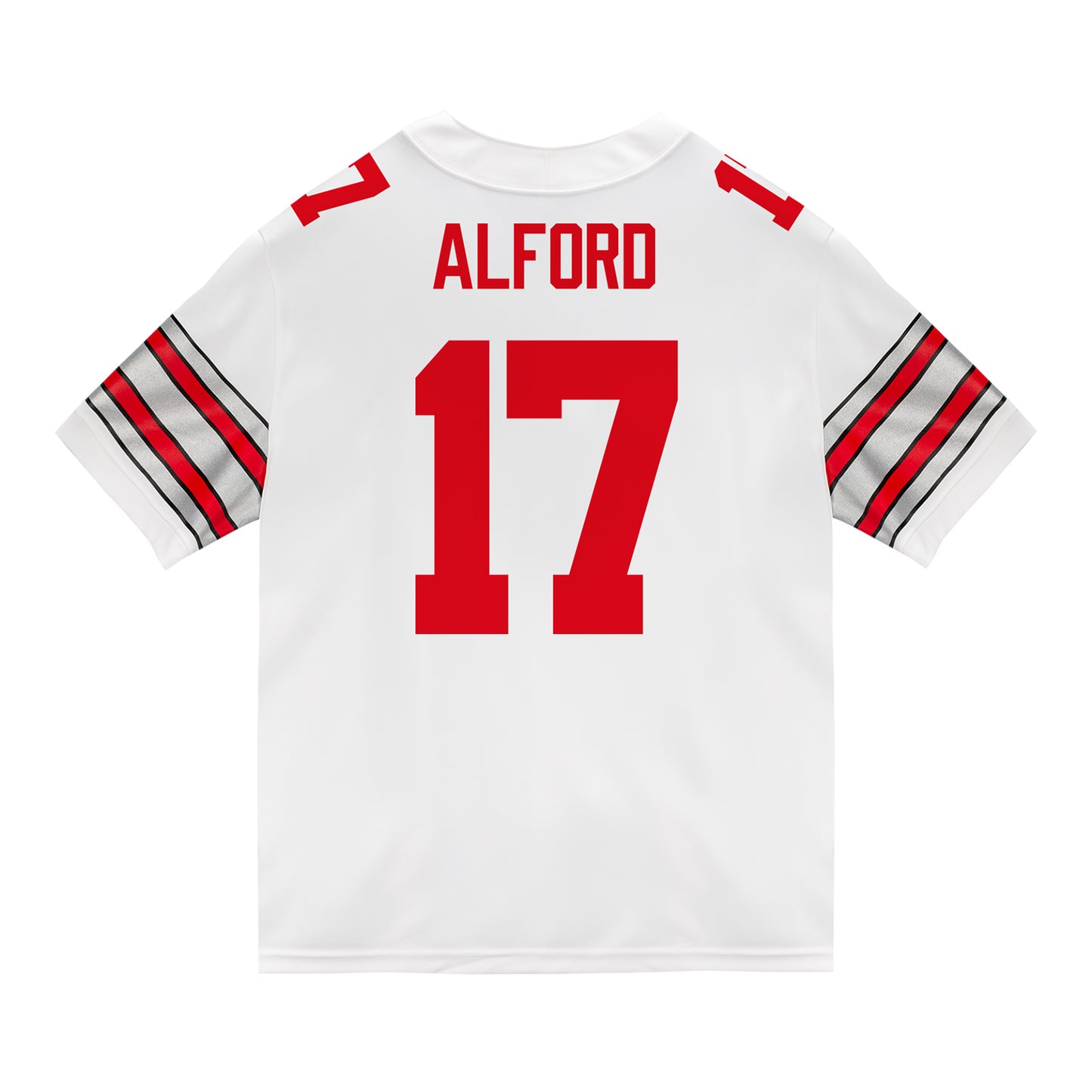 Ohio State Buckeyes Nike #17 TJ Alford Student Athlete White Football Jersey
