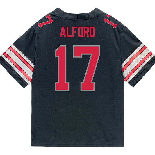 Ohio State Buckeyes Nike #17 TJ Alford Student Athlete Black Football Jersey