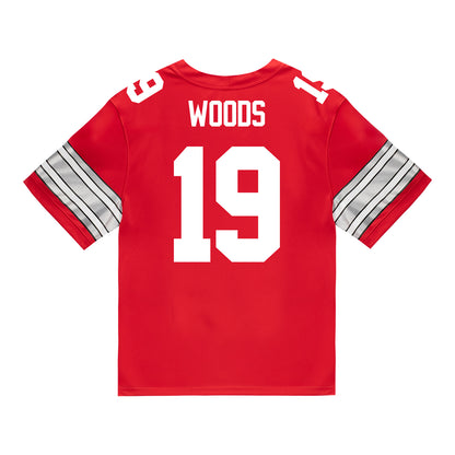 Ohio State Buckeyes Nike #19 Jordyn Woods Student Athlete Scarlet Football Jersey