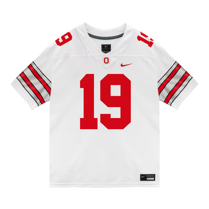 Ohio State Buckeyes Nike #19 Jordyn Woods Student Athlete White Football Jersey