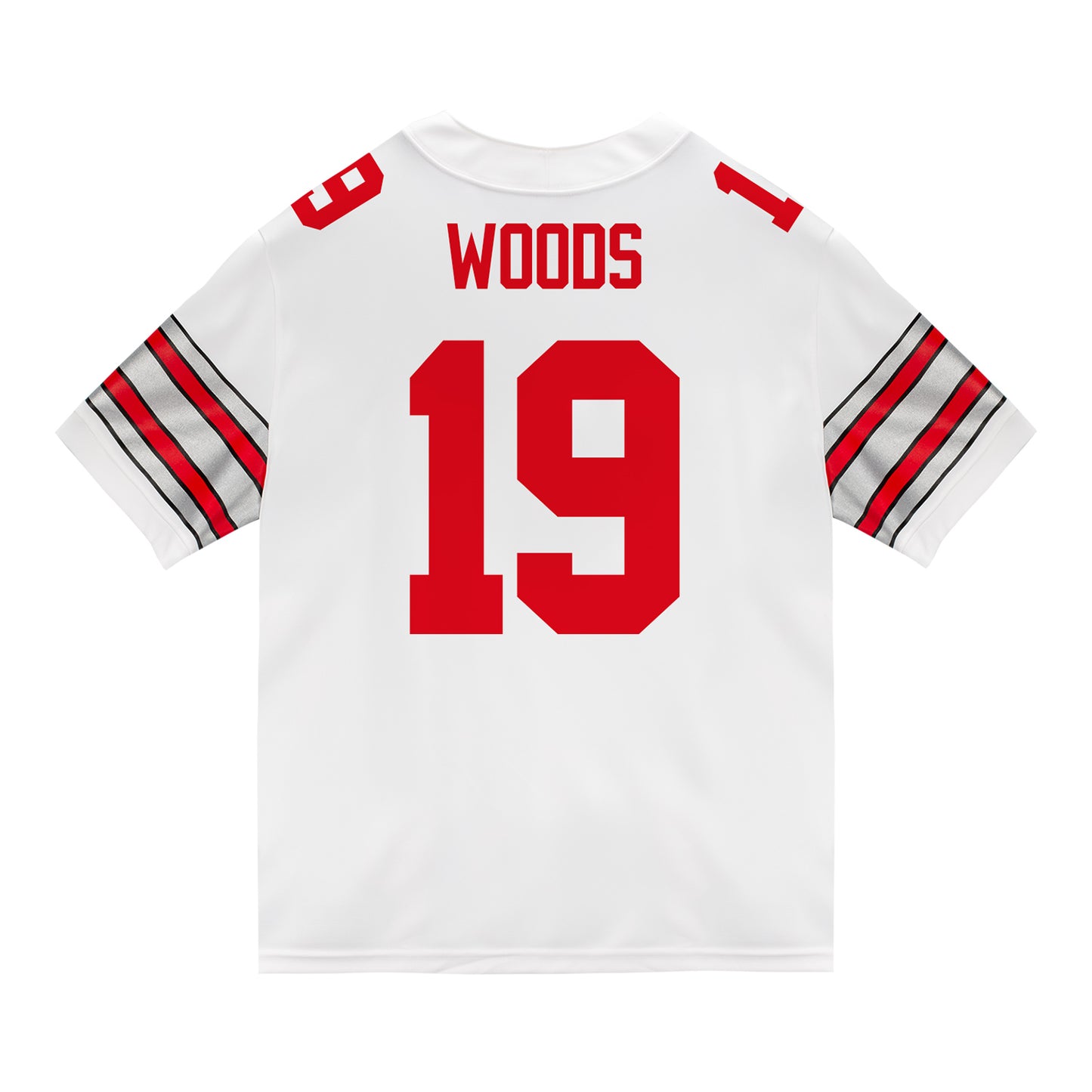 Ohio State Buckeyes Nike #19 Jordyn Woods Student Athlete White Football Jersey