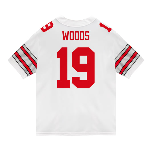Ohio State Buckeyes Nike #19 Jordyn Woods Student Athlete White Football Jersey