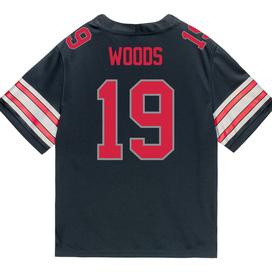 Ohio State Buckeyes Nike #19 Jordyn Woods Student Athlete Black Football Jersey