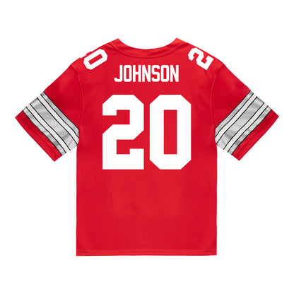 Ohio State Buckeyes Nike #20 Cincere Johnson Student Athlete Scarlet Football Jersey