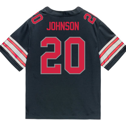 Ohio State Buckeyes Nike #20 Cincere Johnson Student Athlete Black Football Jersey