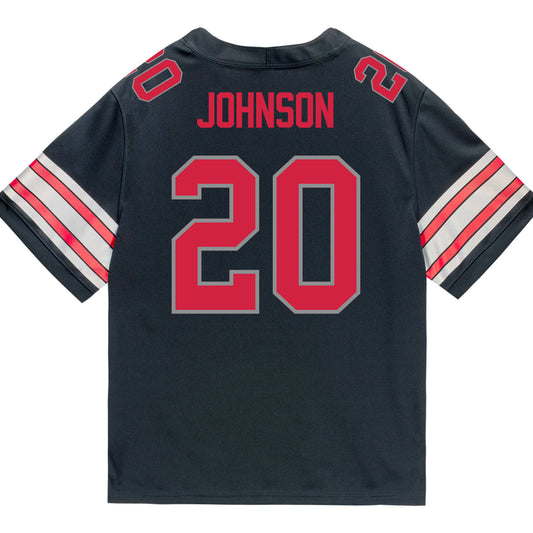 Ohio State Buckeyes Nike #20 Cincere Johnson Student Athlete Black Football Jersey