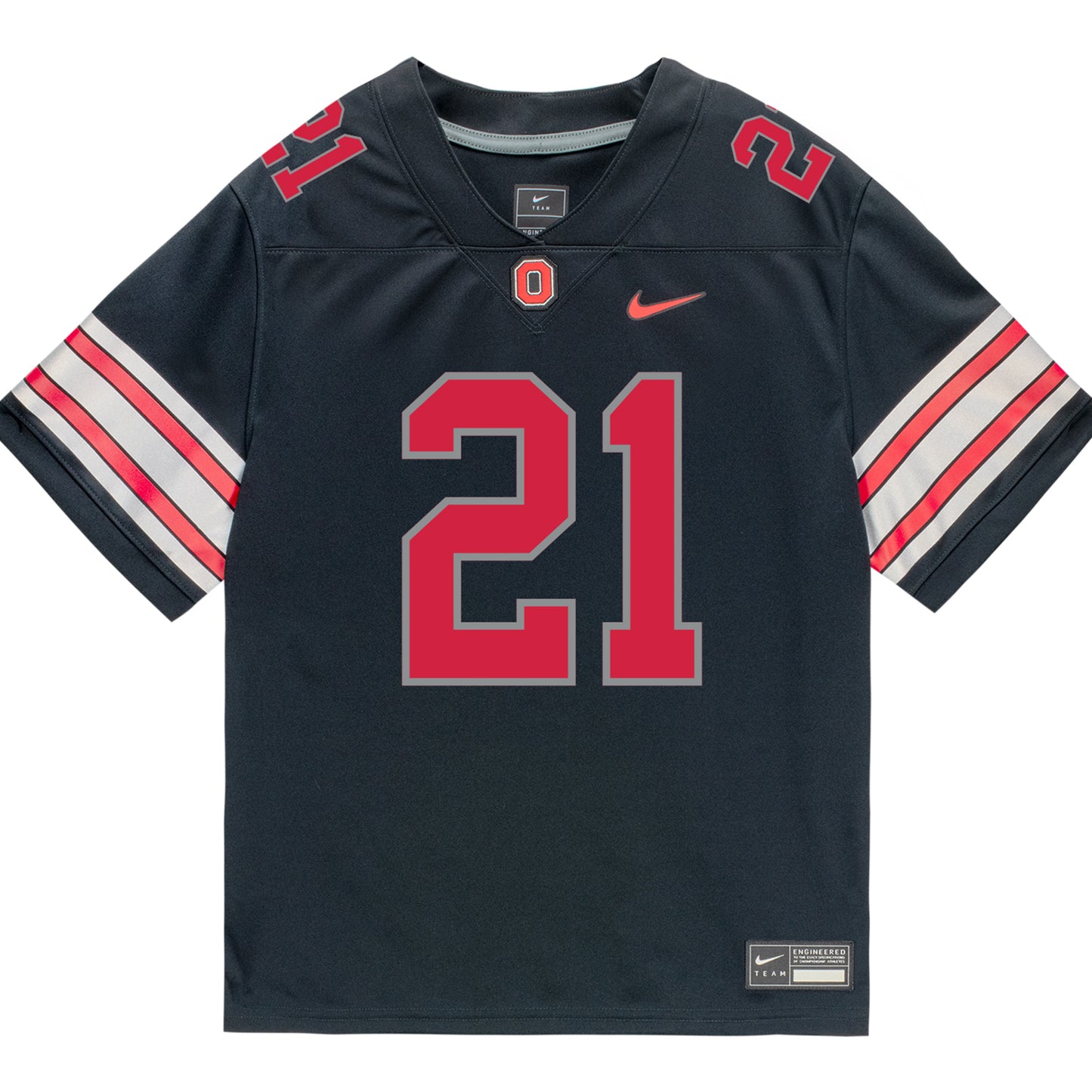 Ohio State Buckeyes Nike #21 Brenten Jones Student Athlete Black Football Jersey