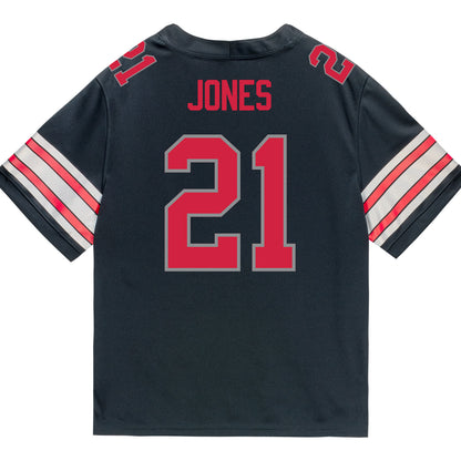 Ohio State Buckeyes Nike #21 Brenten Jones Student Athlete Black Football Jersey
